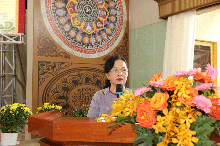 Bà Bùi Thị Mai ghi nhận những đóng góp của Phật giáo tỉnh Bà Bùi Thị Mai ghi nhận những đóng góp của Phật giáo tỉnh