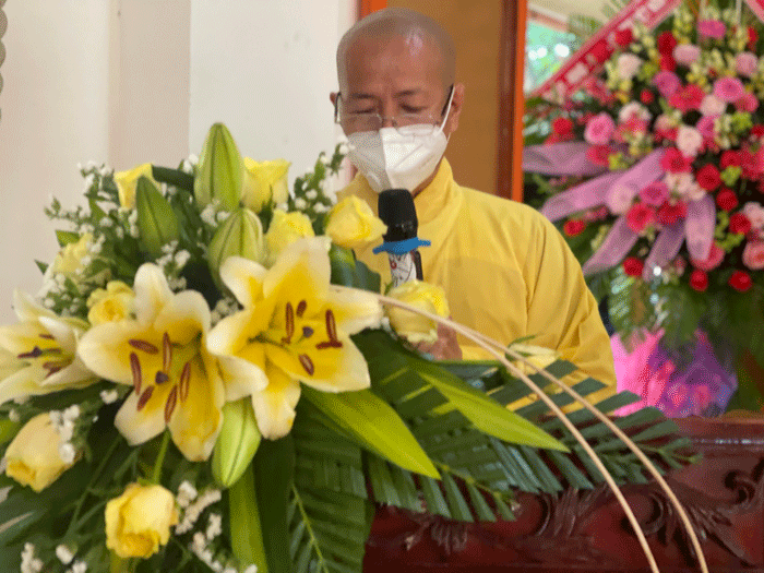 Đại đức Thích Đức Thắng phát biểu khai mạc