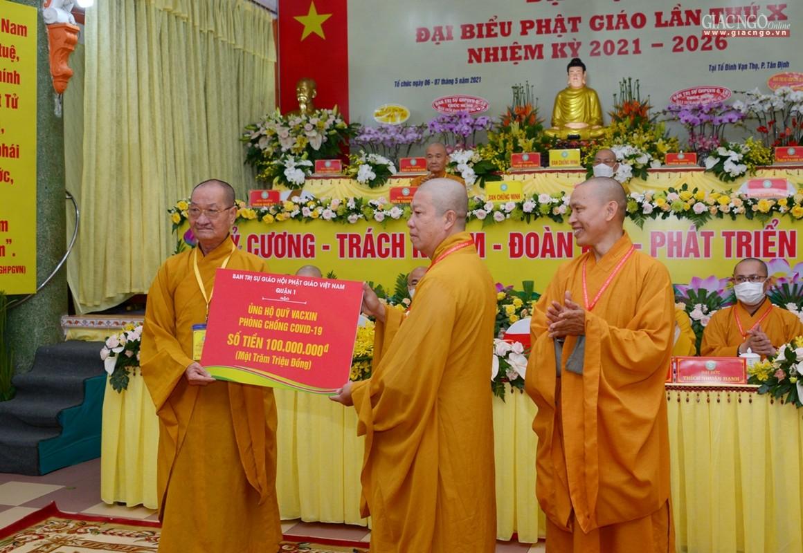 Phật giáo quận 1 ủng hộ tịnh tài cho chương trình mua vắc-xin Covid-19