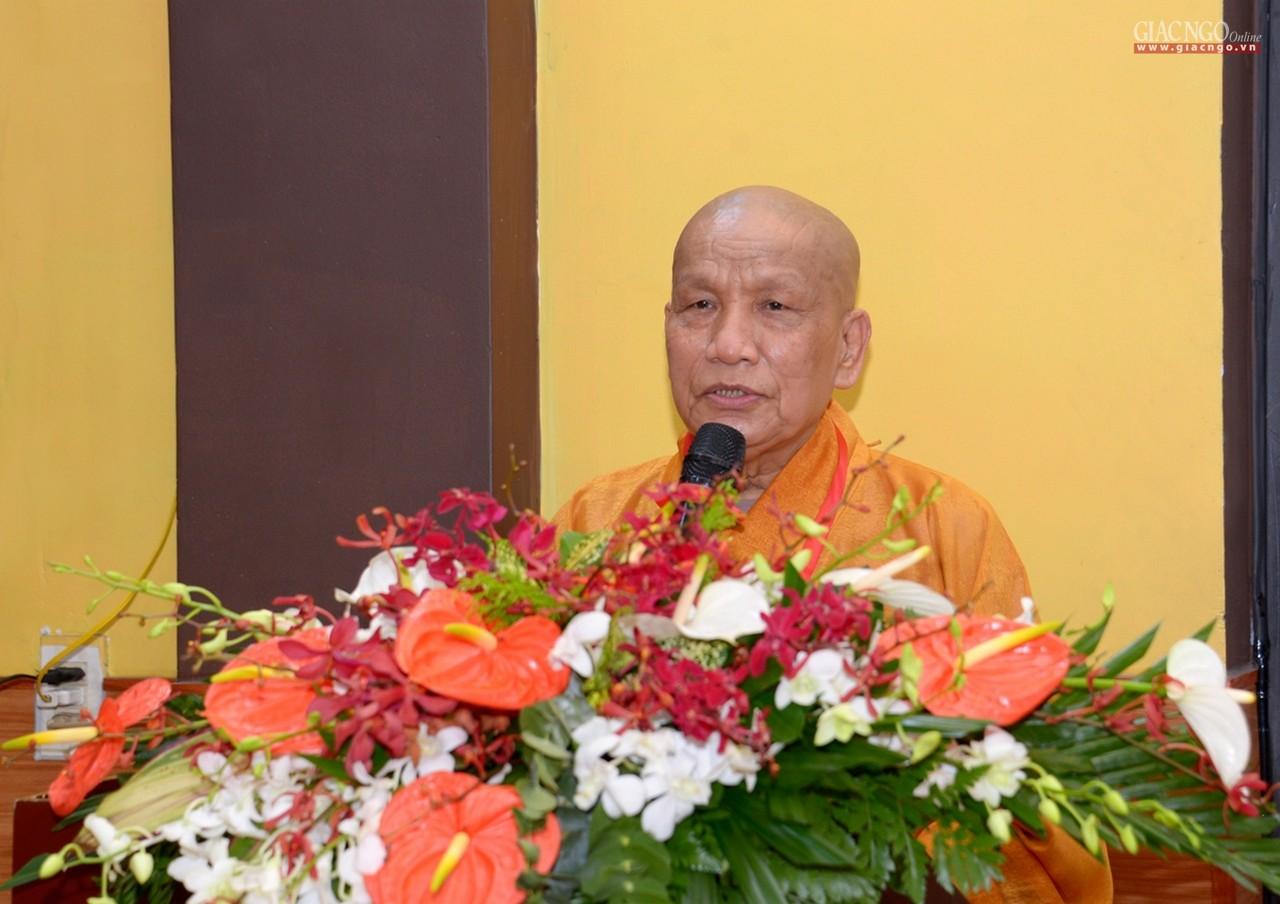 Hòa thượng Thích Hạnh Ngộ phát biểu khai mạc đại hội Hòa thượng Thích Hạnh Ngộ phát biểu khai mạc đại hội
