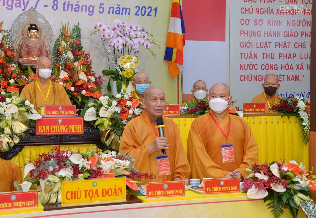 Hòa thượng Thích Hạnh Ngộ đại diện Ban Trị sự Phật giáo quận 4 nhiệm kỳ 2016-2021 tuyên bố mãn nhiệm Hòa thượng Thích Hạnh Ngộ đại diện Ban Trị sự Phật giáo quận 4 nhiệm kỳ 2016-2021 tuyên bố mãn nhiệm