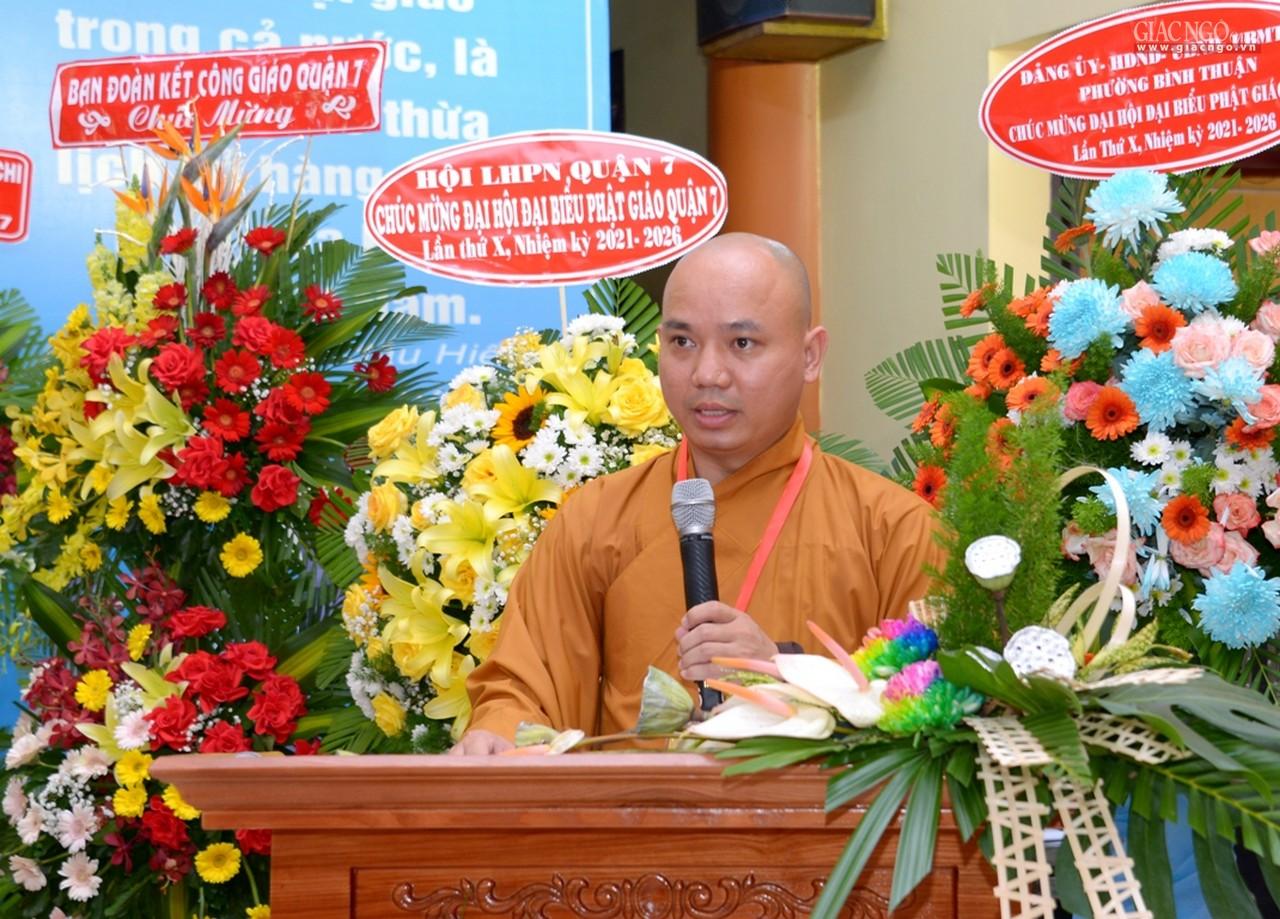Đại đức Thích An Đạt, tân Phó ban Trị sự kiêm Trưởng ban Pháp chế GHPGVN quận 7, thông qua dự thảo nghị quyết đại hội Đại đức Thích An Đạt, tân Phó ban Trị sự kiêm Trưởng ban Pháp chế GHPGVN quận 7, thông qua dự thảo nghị quyết đại hội
