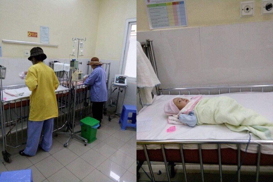 Hai cháu bé đang được chăm sóc tại Bệnh viện Việt Nam - Thụy Điển, TP.Uông Bí, Quảng Ninh Hai cháu bé đang được chăm sóc tại Bệnh viện Việt Nam - Thụy Điển, TP.Uông Bí, Quảng Ninh