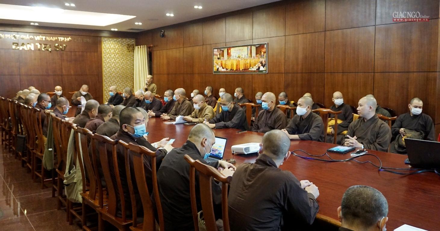 Quang cảnh buổi họp, tập huấn tại Việt Nam Quốc Tự