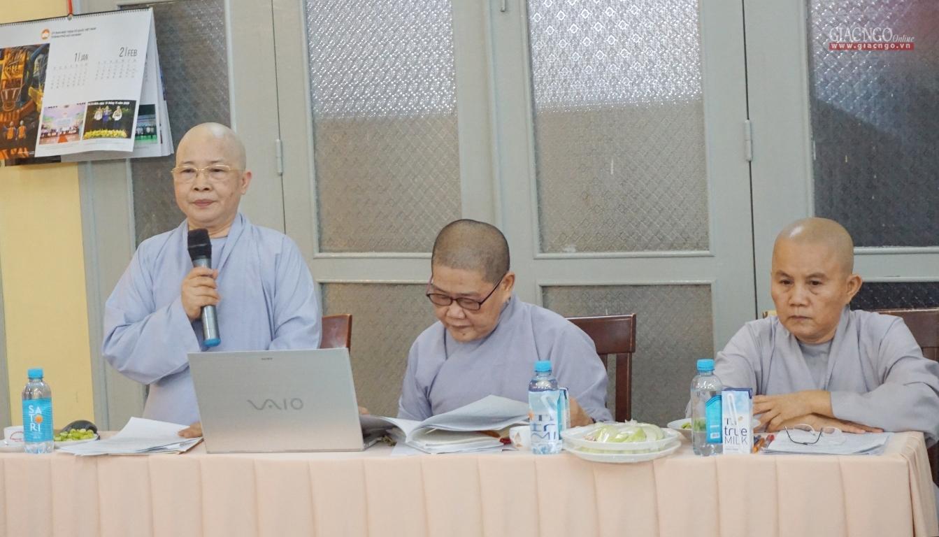 Ni trưởng Thích nữ Như Thảo triển khai các nội dung kế hoạch tổ chức Đại lễ