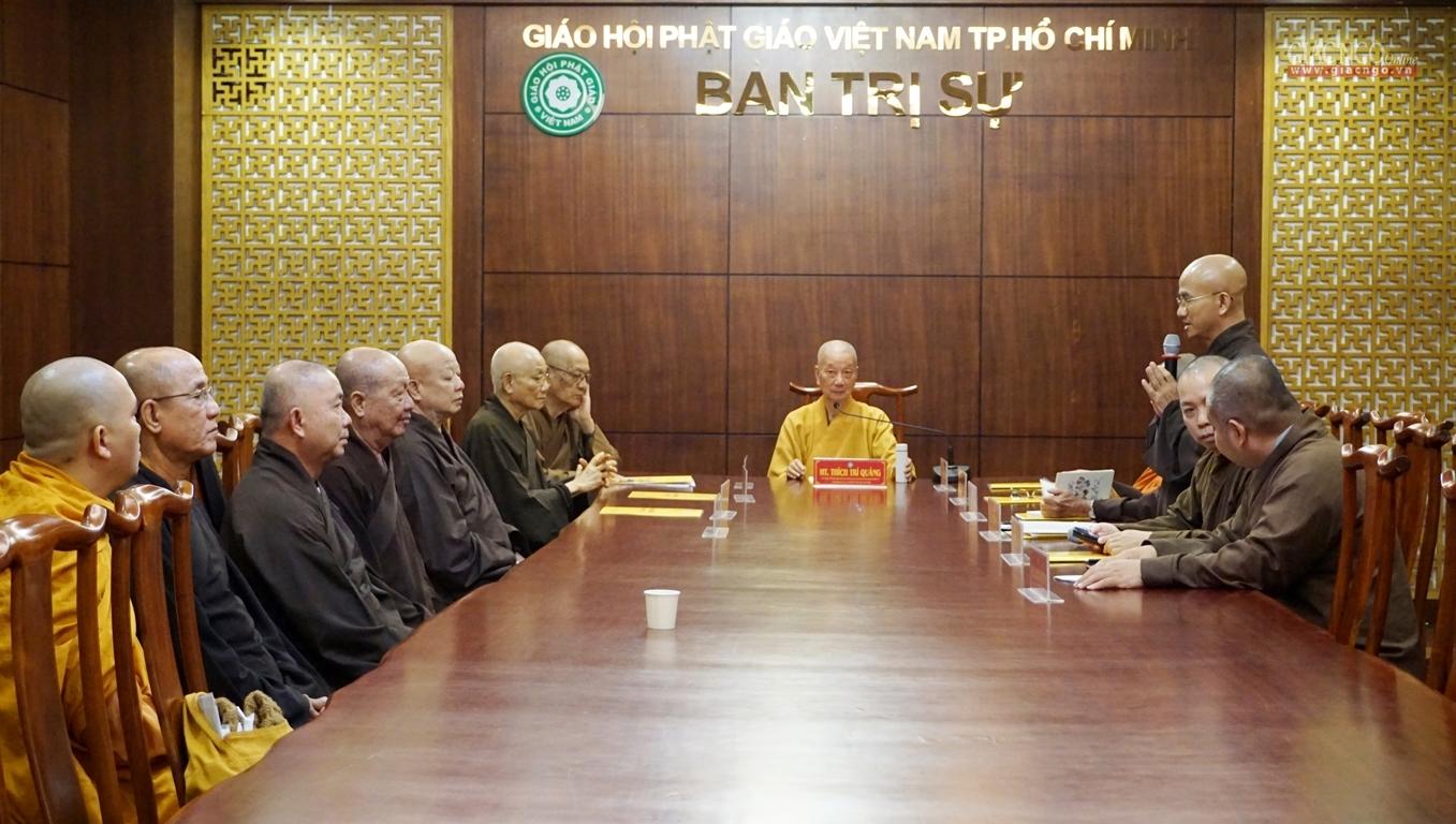 Ban Chỉ đạo họp cùng Ban Trị sự quận Thủ Đức Ban Chỉ đạo họp cùng Ban Trị sự quận Thủ Đức