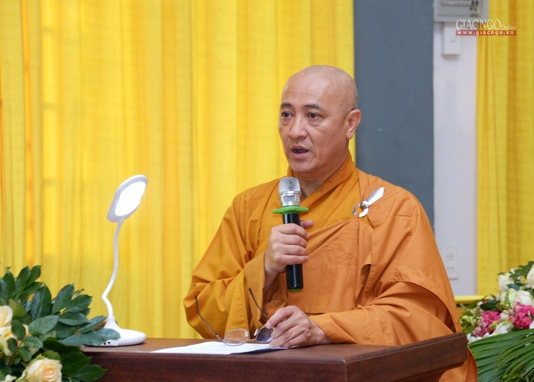 Hòa thượng Thích Huệ Thông phát biểu cảm tạ Hòa thượng Thích Huệ Thông phát biểu cảm tạ