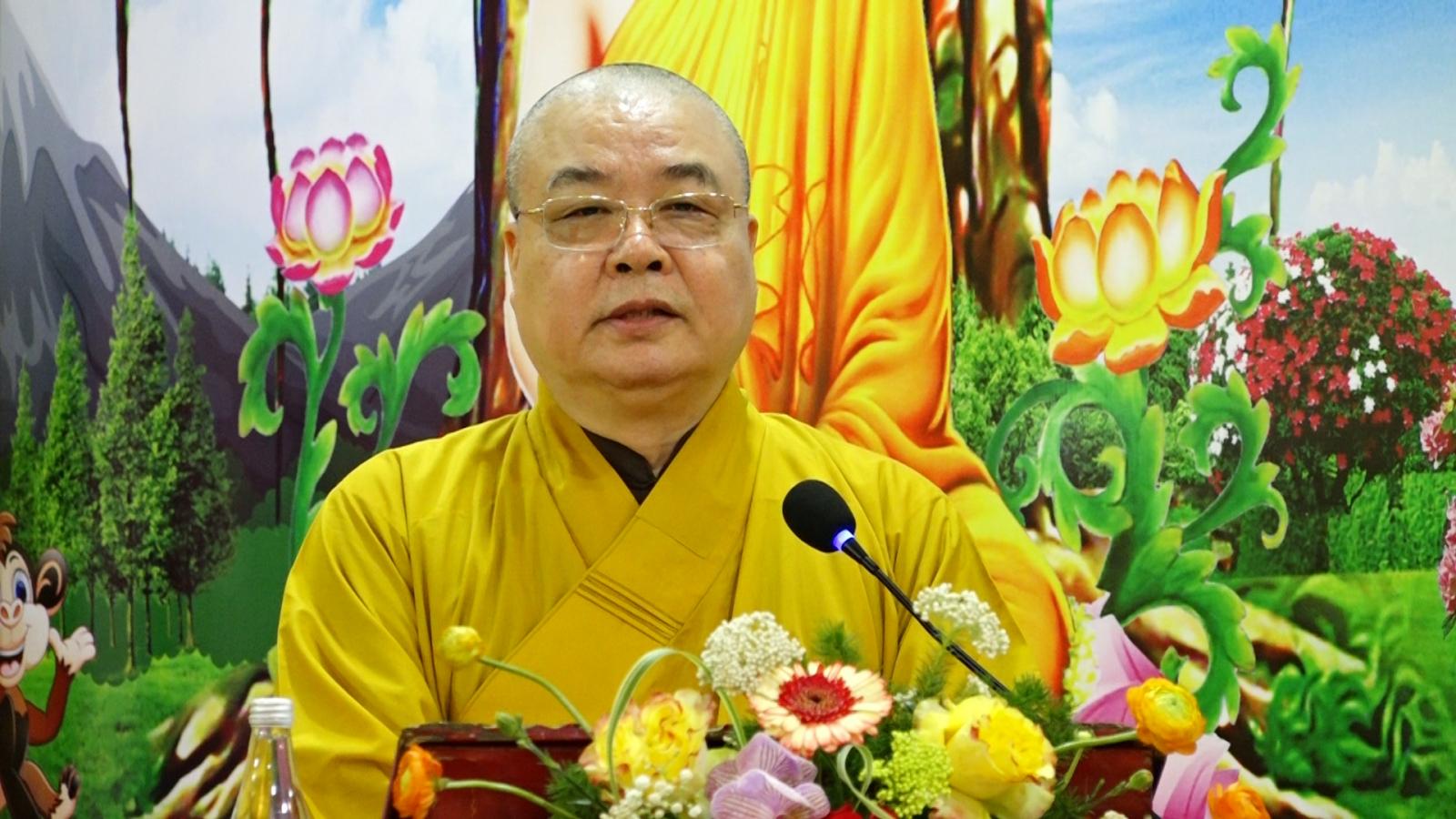 Hòa thượng Thích Thanh Nhiễu phát biểu khai mạc Hòa thượng Thích Thanh Nhiễu phát biểu khai mạc