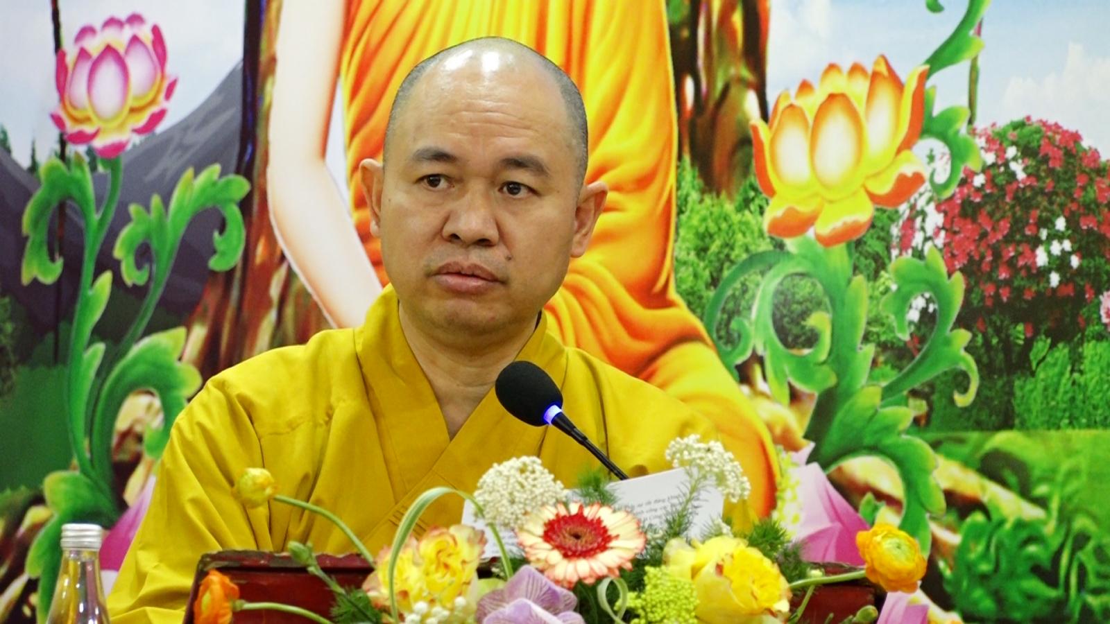 Thượng tọa Thích Đức Thiện báo cáo hoạt động Phật sự quý I trong năm 2021 của GHPGVN Thượng tọa Thích Đức Thiện báo cáo hoạt động Phật sự quý I trong năm 2021 của GHPGVN