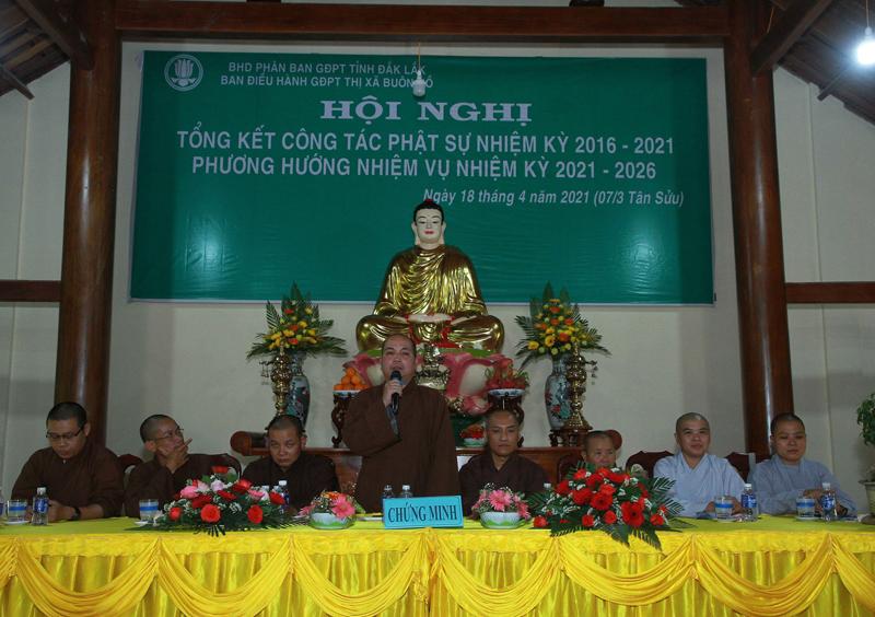 Đại đức Thích Quảng Đàm ban đạo từ