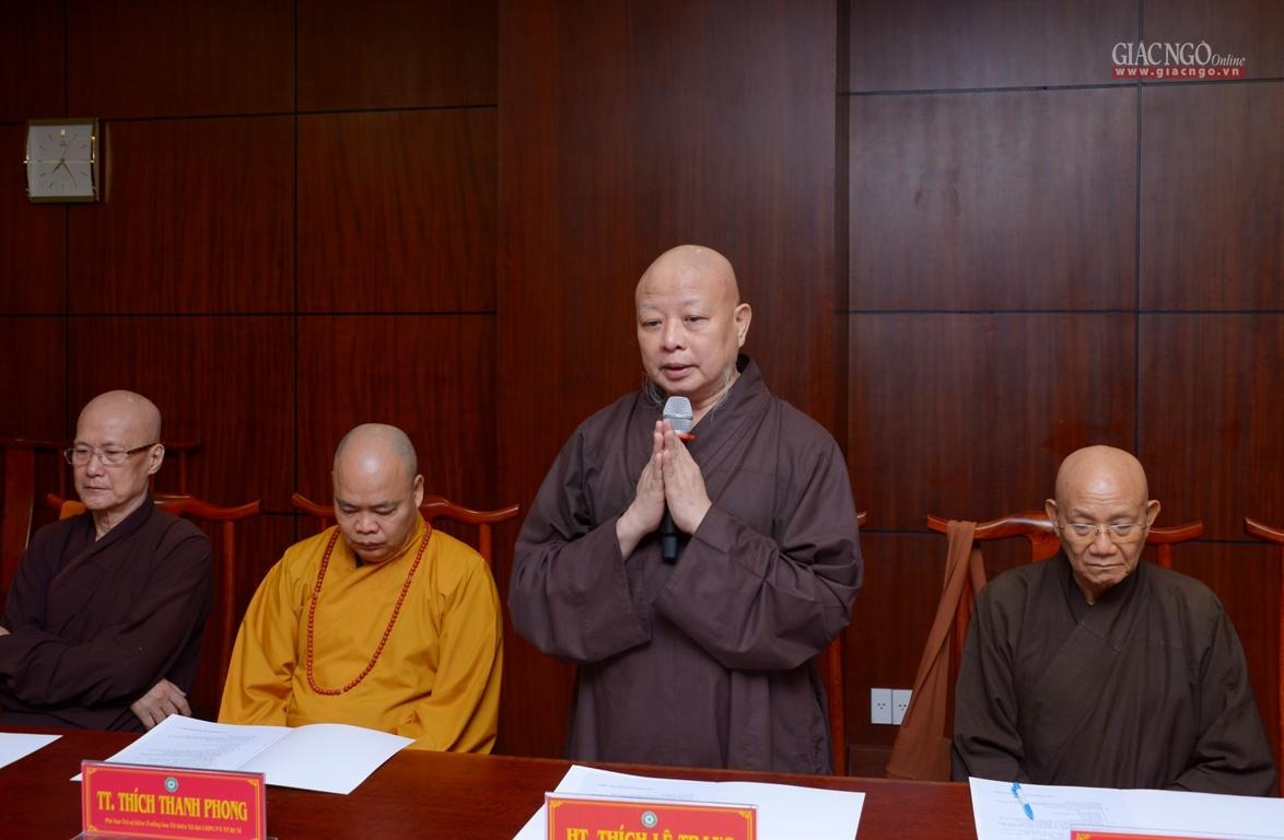 Hòa thượng Thích Lệ Trang đóng góp ý kiến Hòa thượng Thích Lệ Trang đóng góp ý kiến