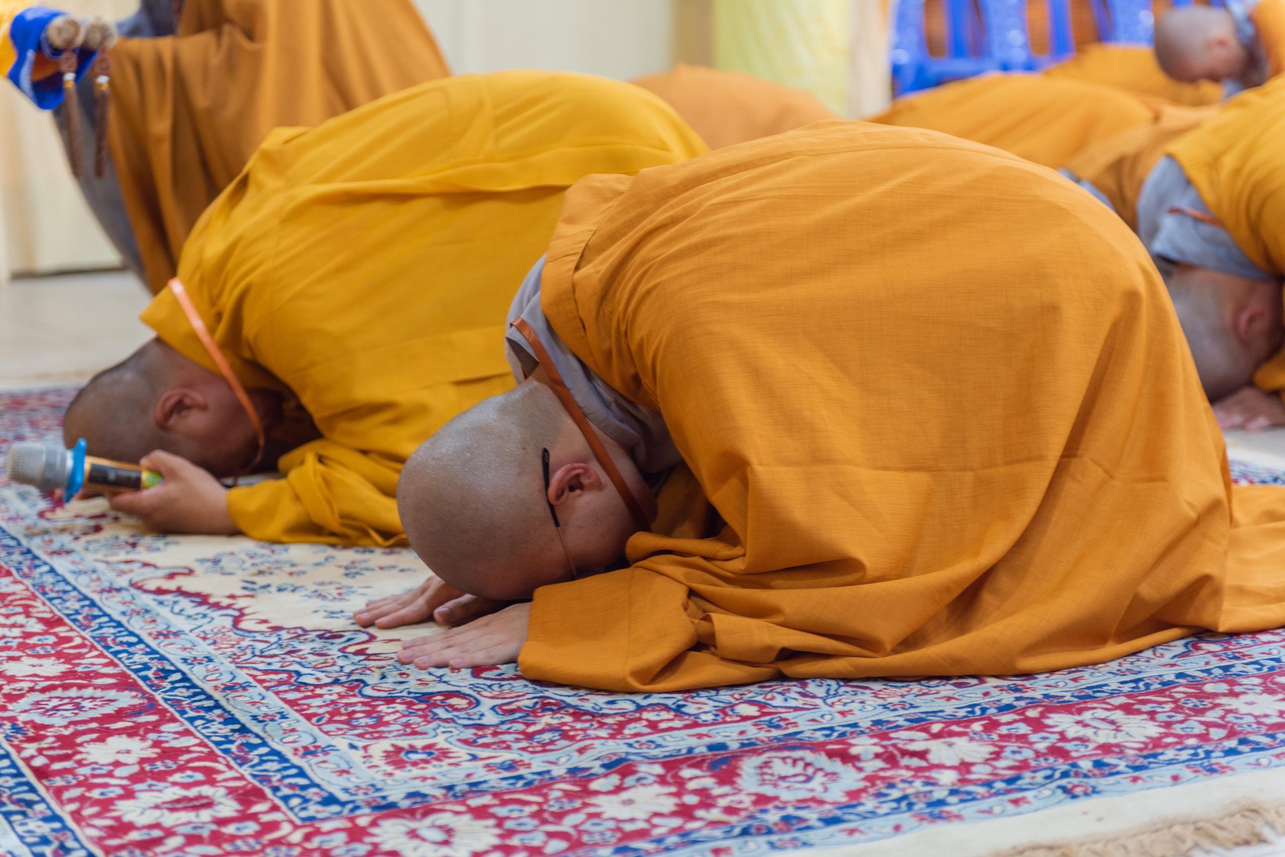 Giới tử thành kính đảnh lễ chư tôn giáo phẩm chứng minh