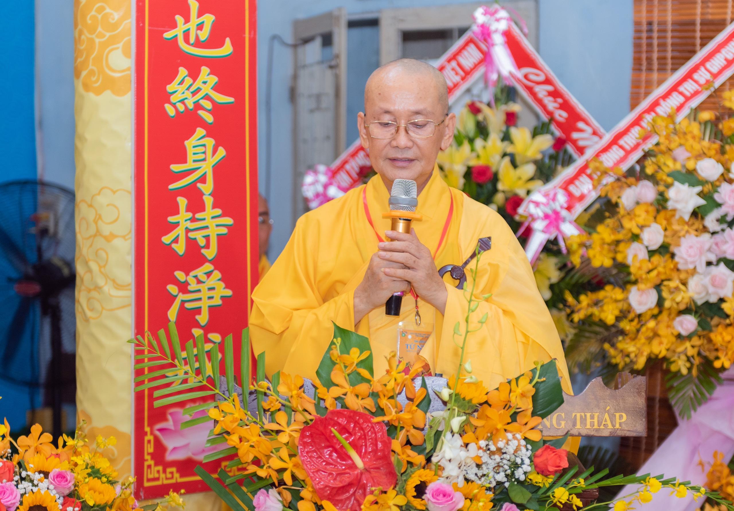 Hòa thượng Thích Chơn Minh, phát biểu khai mạc