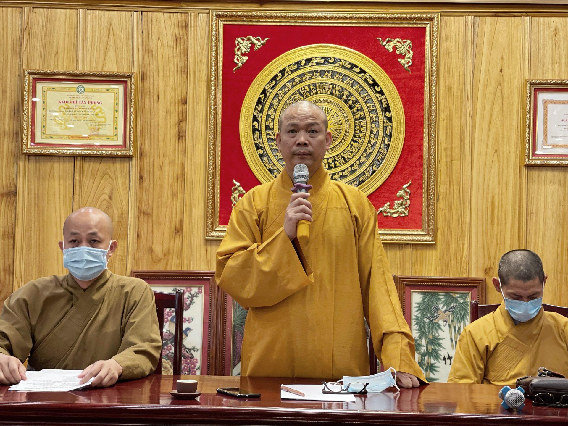 Thượng toạ Thích Nguyên Thành phát biểu khai mạc Thượng toạ Thích Nguyên Thành phát biểu khai mạc