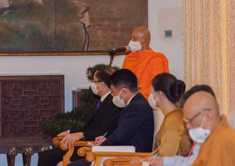 Hòa thượng Đào Như phát biểu