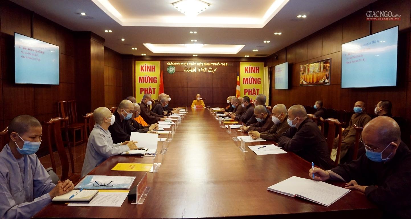 Chư tôn đức Ban Thường trực Ban Trị sự TP.HCM thống nhất nhiều Phật sự trọng tâm Chư tôn đức Ban Thường trực Ban Trị sự TP.HCM thống nhất nhiều Phật sự trọng tâm