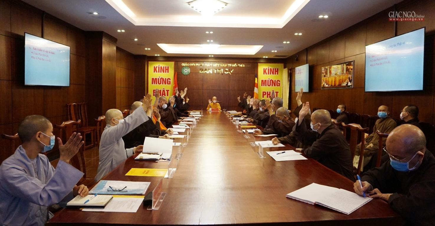 Ban Thường trực biểu quyết thống nhất tổ chức các hoạt động Phật sự Ban Thường trực biểu quyết thống nhất tổ chức các hoạt động Phật sự