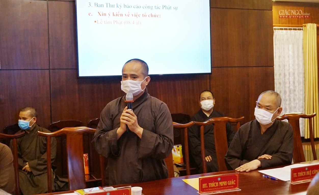 Thượng tọa Thích Tâm Hải, Trưởng ban Thông tin - Truyền thông đóng góp ý kiến Thượng tọa Thích Tâm Hải, Trưởng ban Thông tin - Truyền thông đóng góp ý kiến