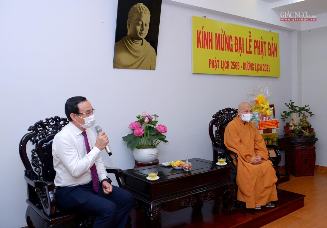 Bí thư Thành ủy Nguyễn Văn Nên chúc mừng Phật đản tại Văn phòng Trung ương GHPGVN Bí thư Thành ủy Nguyễn Văn Nên chúc mừng Phật đản tại Văn phòng Trung ương GHPGVN