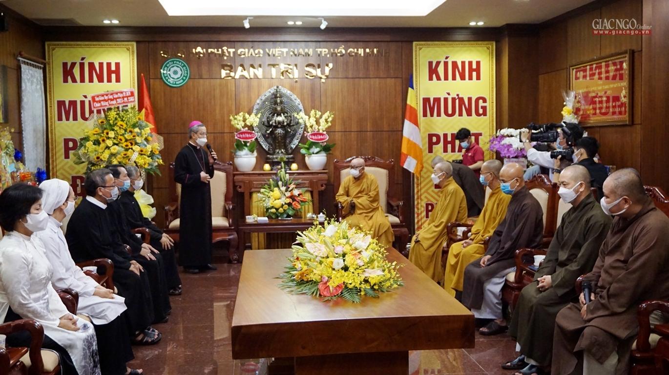 Ngài Tổng Giám mục cho biết hai tôn giáo cùng mục tiêu vì con người Ngài Tổng Giám mục cho biết hai tôn giáo cùng mục tiêu vì con người