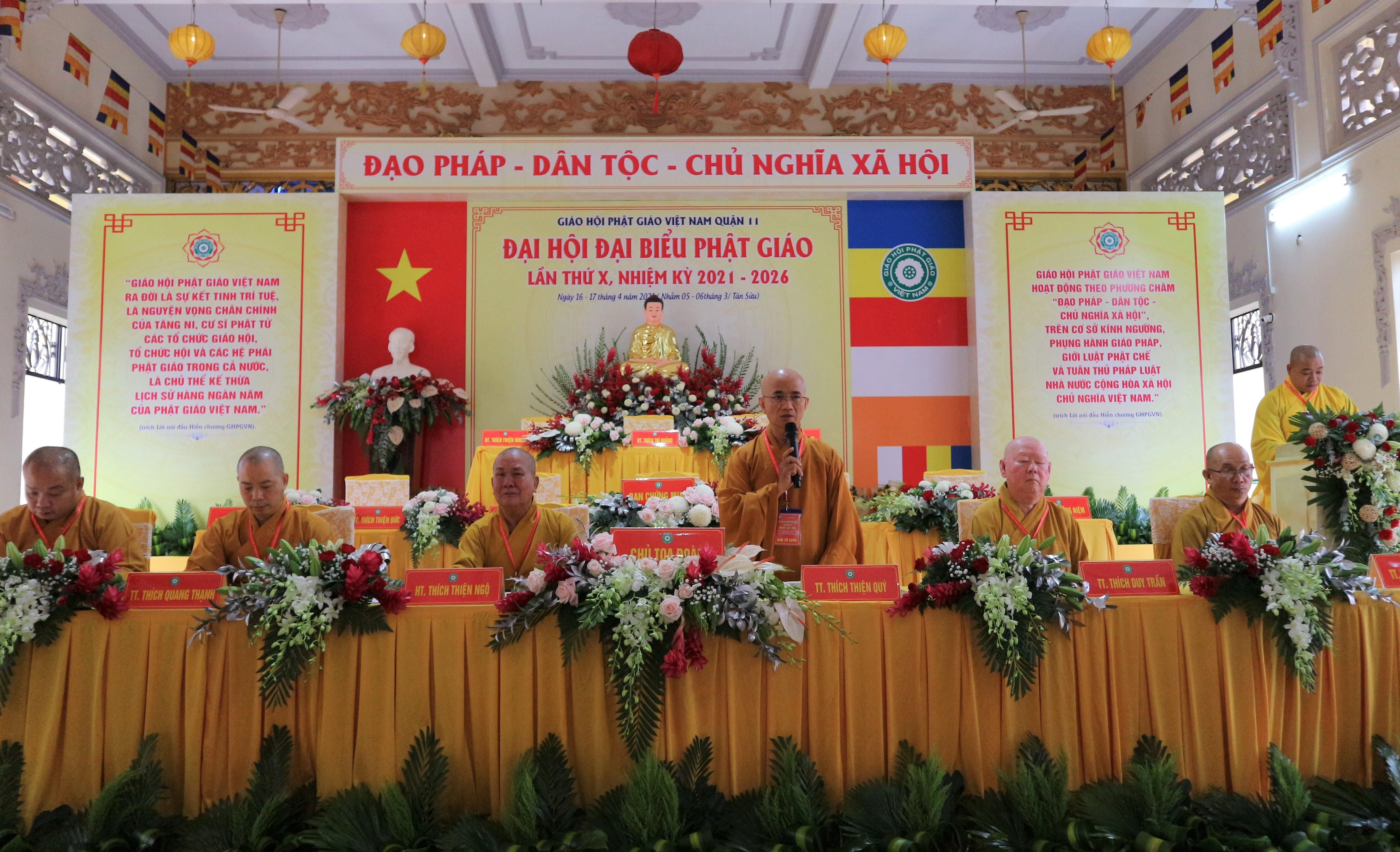 Thượng tọa Thích Thiện Quý góp ý về nhân sự, công tác tổ chức