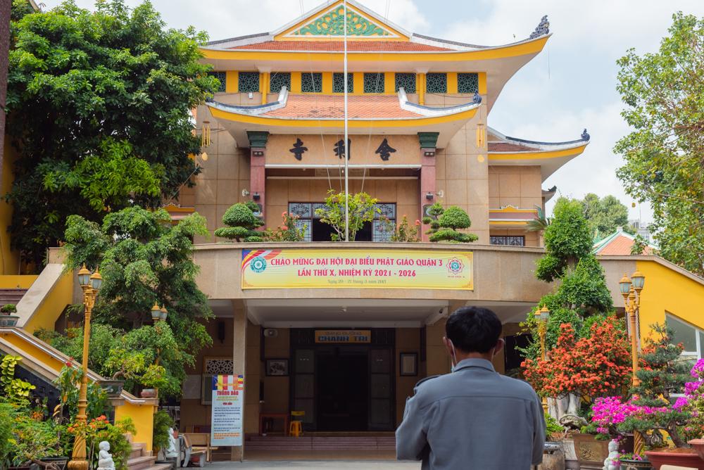 Tại chùa Xá Lợi - Ảnh: Đăng Huy Tại chùa Xá Lợi - Ảnh: Đăng Huy