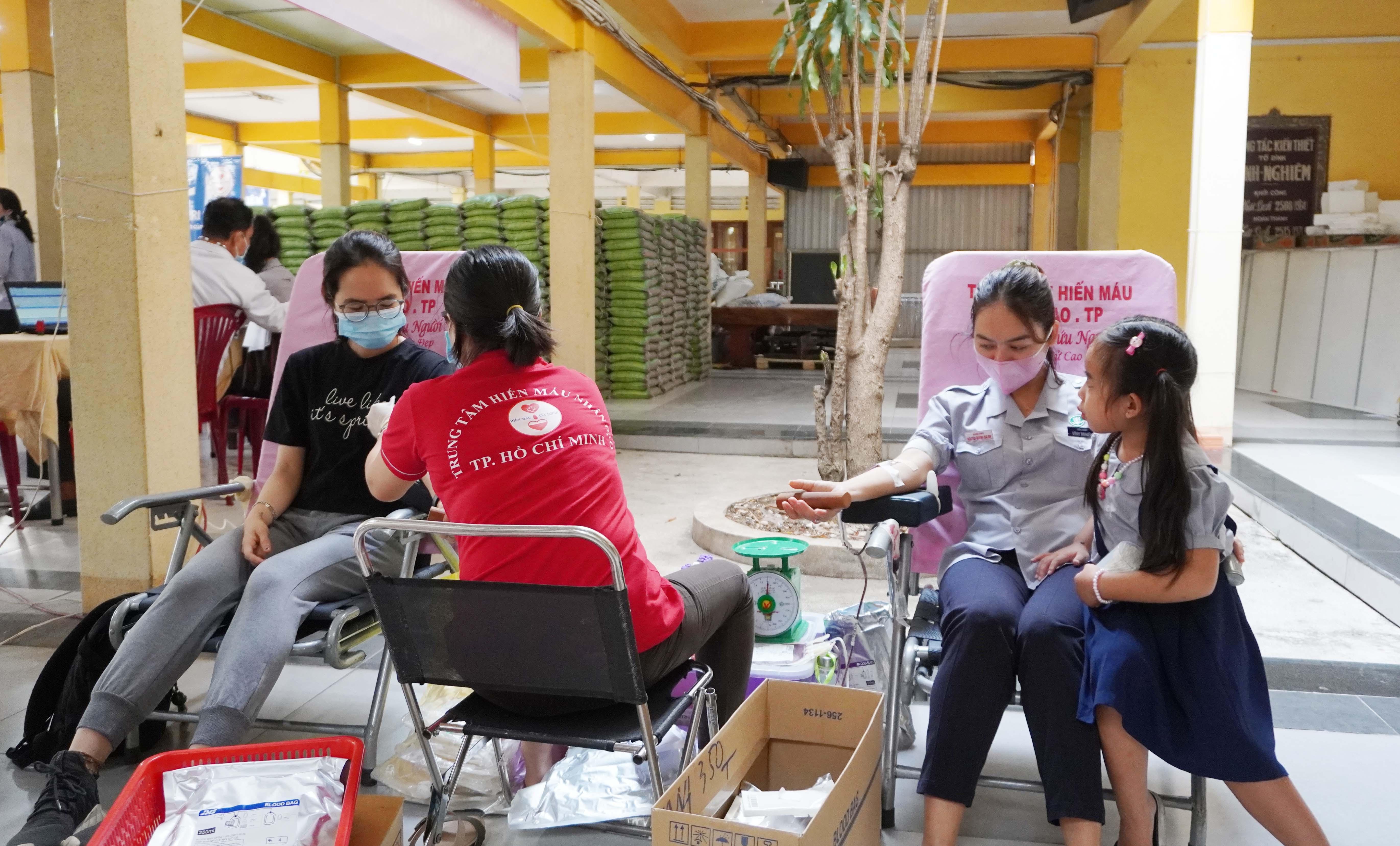 Bạn Nguyễn Quỳnh SaLem (mặc áo lam) hiến máu cứu người Bạn Nguyễn Quỳnh SaLem (mặc áo lam) hiến máu cứu người