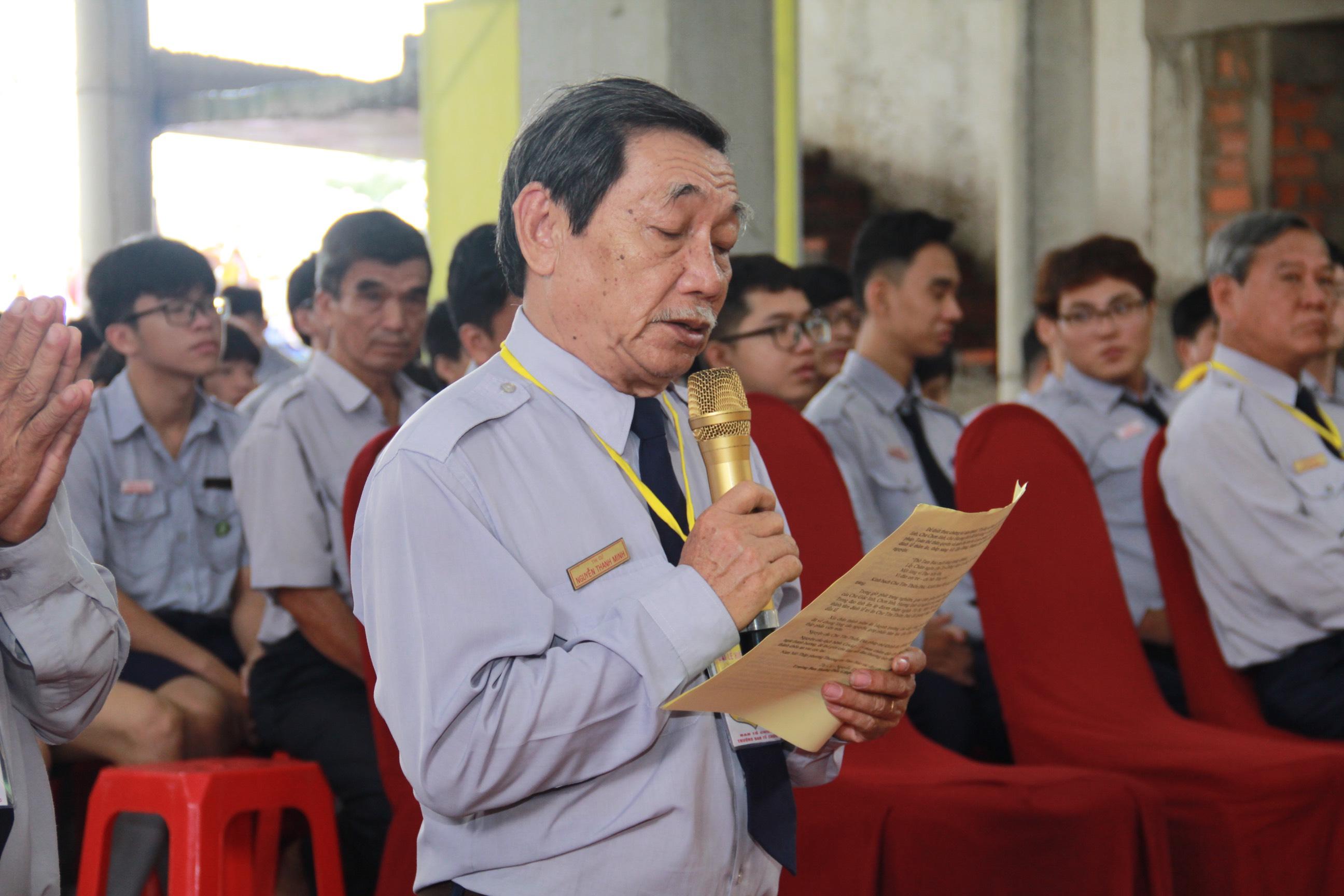 Huynh trưởng Thị Cư dâng lời tưởng niệm - Ảnh: Ban Thông tin truyền thông GĐPT TP.HCM Huynh trưởng Thị Cư dâng lời tưởng niệm - Ảnh: Ban Thông tin truyền thông GĐPT TP.HCM