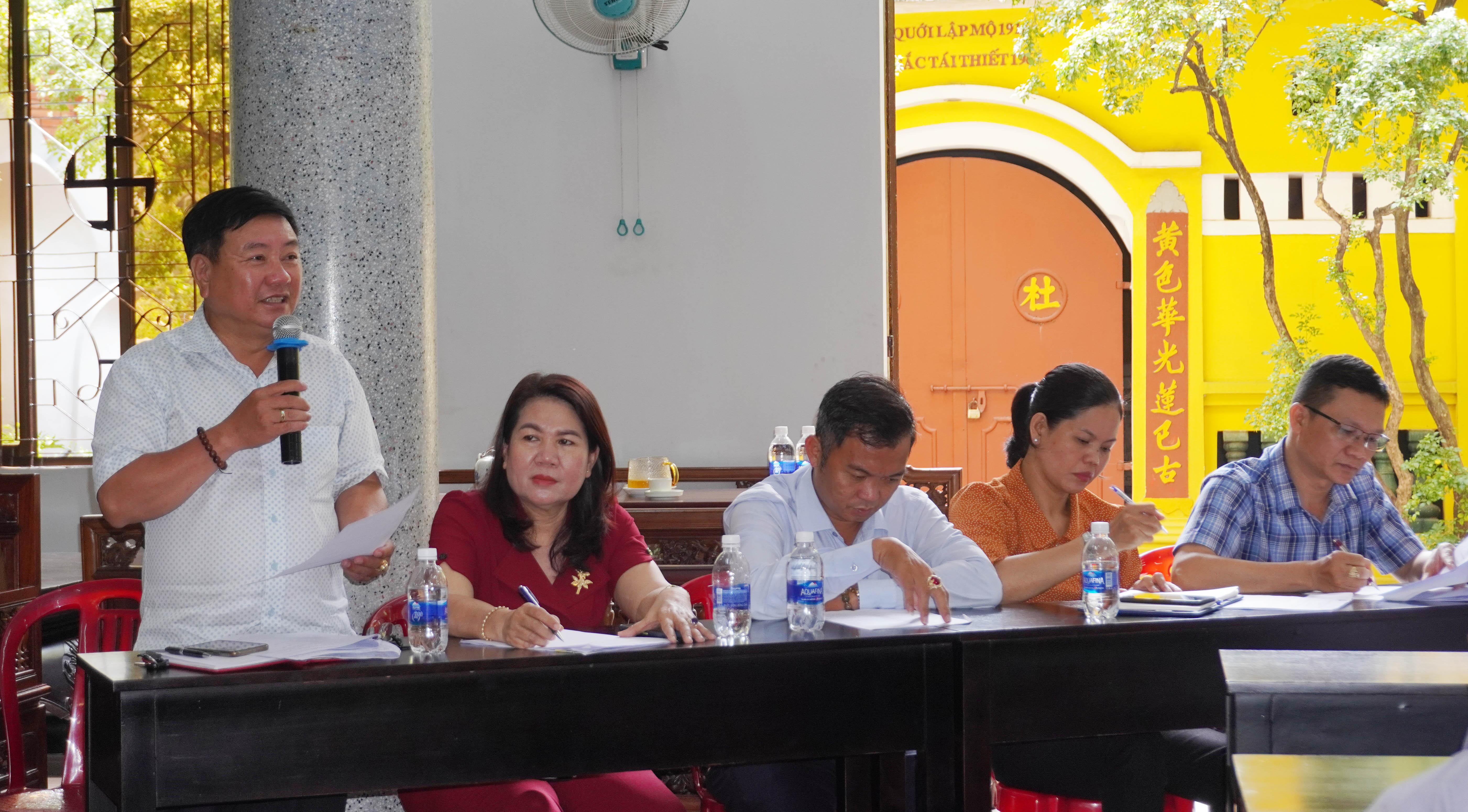 Ông Thân Trọng Minh phát biểu Ông Thân Trọng Minh phát biểu