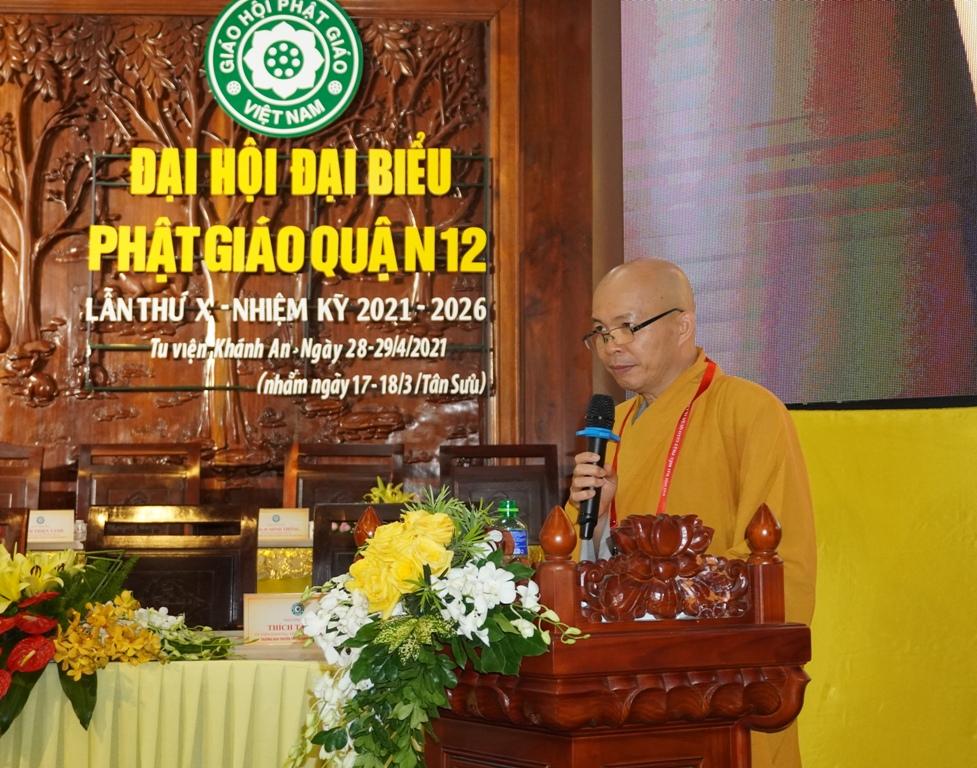 Thượng tọa Thích Trí Thường, Phó Thường trực Ban Trị sự GHPGVN quận 12 trình nhân sự dự kiến nhiệm kỳ 2021-2026 Thượng tọa Thích Trí Thường, Phó Thường trực Ban Trị sự GHPGVN quận 12 trình nhân sự dự kiến nhiệm kỳ 2021-2026