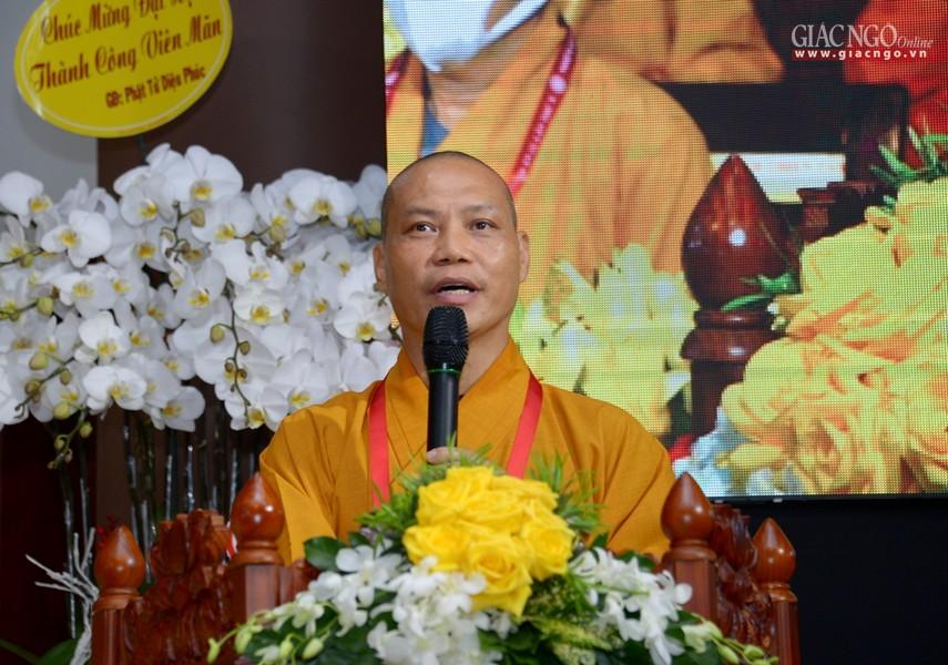 Thượng tọa Thích Trí Chơn phát biểu khai mạc Thượng tọa Thích Trí Chơn phát biểu khai mạc