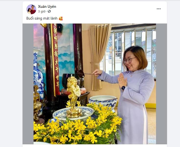 Trên trang cá nhân Xuân Uyên