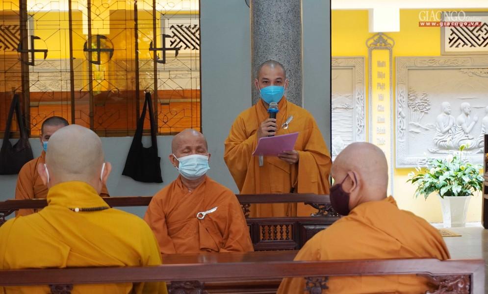 Đại đức Thích Quang Nghĩa, Chánh Thư ký Ban Trị sự GHPGVN quận Gò Vấp báo cáo sơ nét về An cư kiết hạ Phật lịch 2565 của Phật giáo quận Đại đức Thích Quang Nghĩa, Chánh Thư ký Ban Trị sự GHPGVN quận Gò Vấp báo cáo sơ nét về An cư kiết hạ Phật lịch 2565 của Phật giáo quận