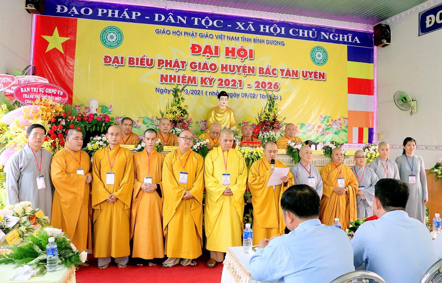 Tân Ban Trị sự Phật giáo huyện Bắc Tân Uyên ra mắt đại hội Tân Ban Trị sự Phật giáo huyện Bắc Tân Uyên ra mắt đại hội