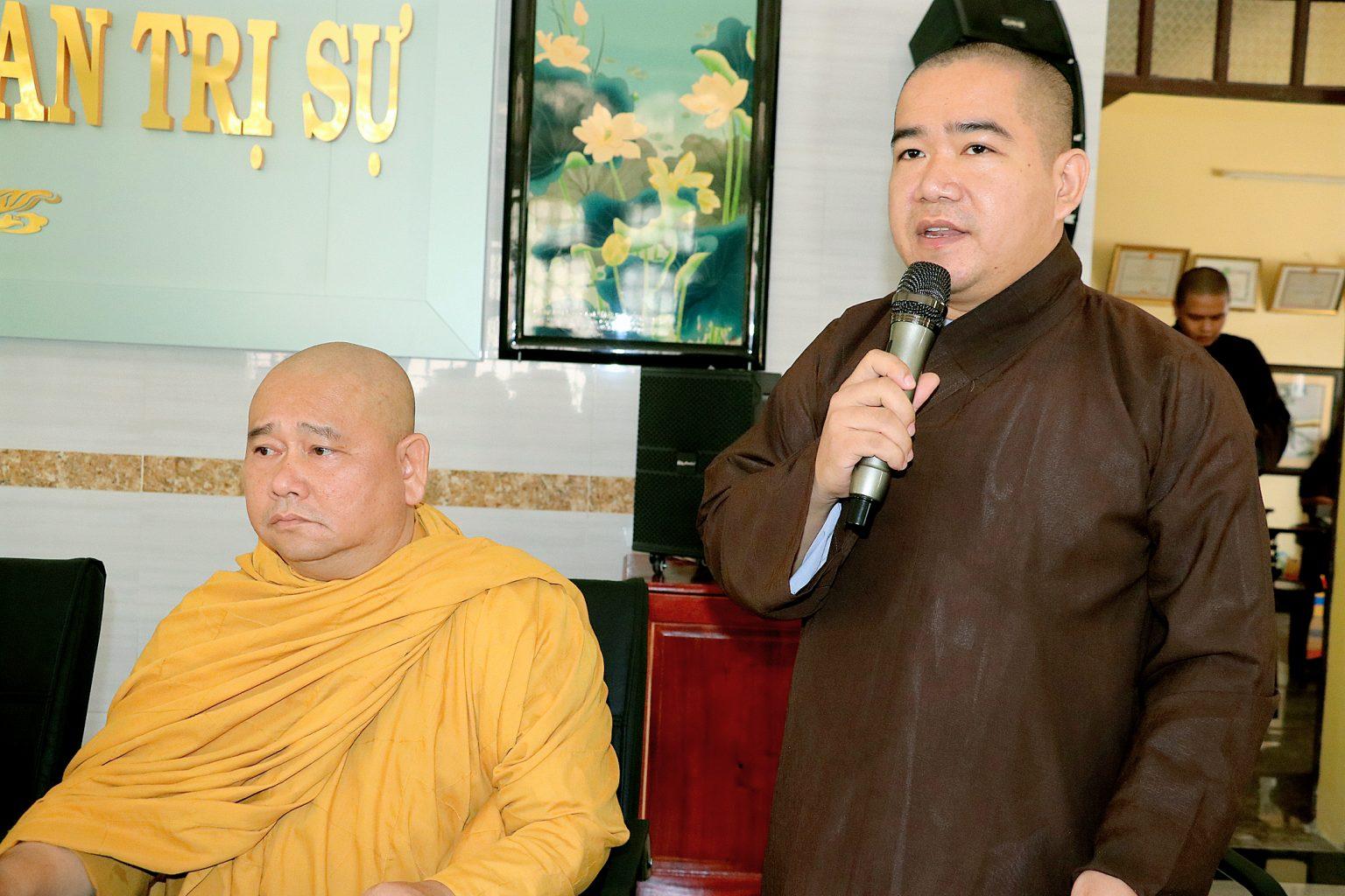 Đại đức Thích Thiện Hưng báo cáo tổng kết hoạt động Phật sự trong hai tháng vừa qua Đại đức Thích Thiện Hưng báo cáo tổng kết hoạt động Phật sự trong hai tháng vừa qua