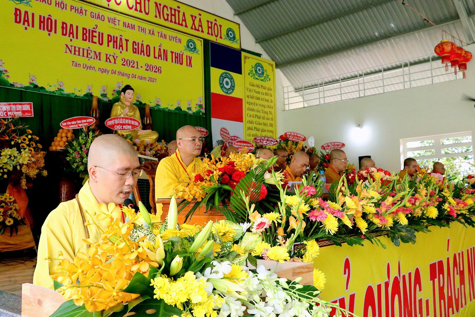 Đại đức Thích Thiện Phước báo cáo tổng kết Phật sự nhiệm kỳ VIII (2016-2021) Đại đức Thích Thiện Phước báo cáo tổng kết Phật sự nhiệm kỳ VIII (2016-2021)