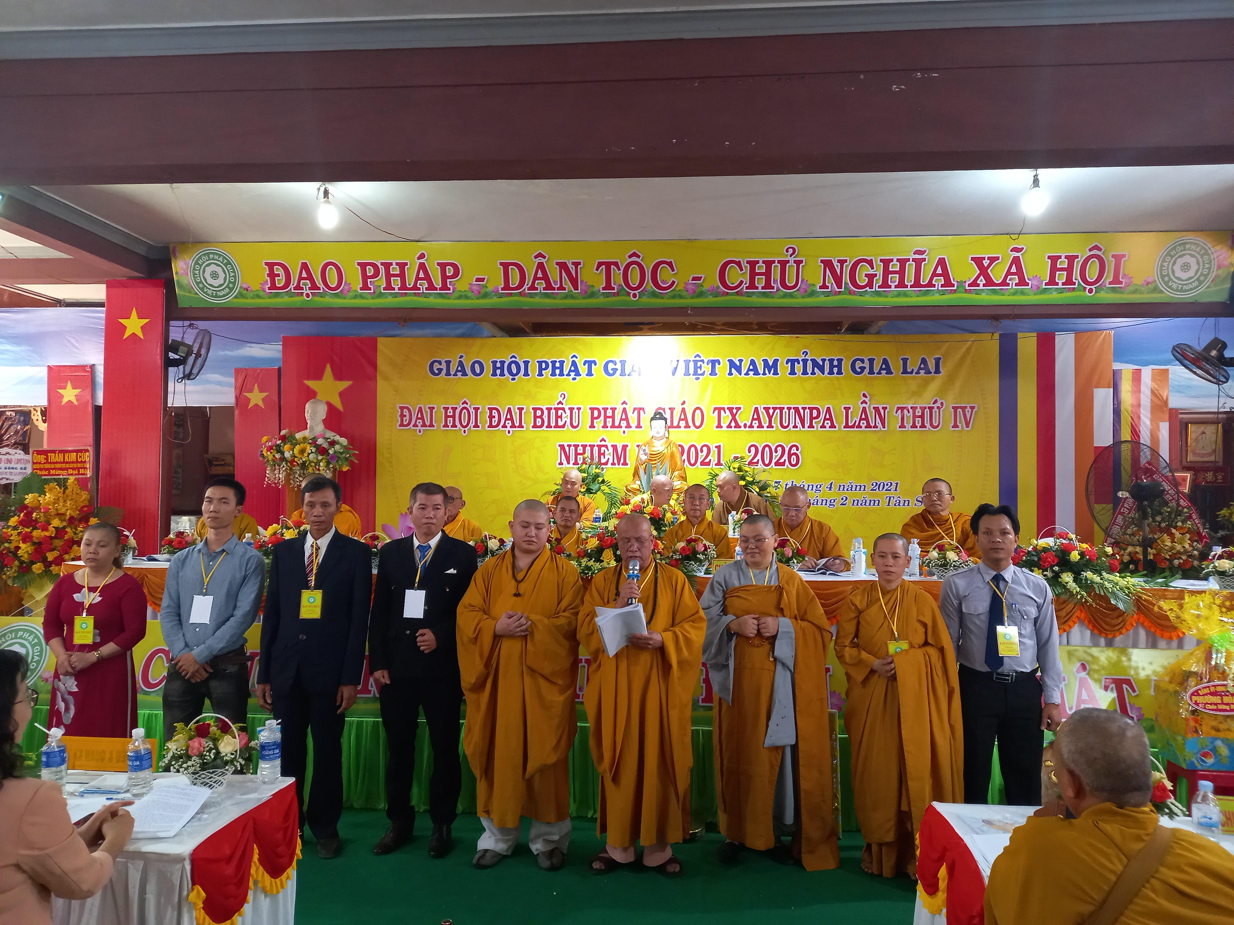 Tân Ban Trị sự Phật giáo thị xã Ayun Pa ra mắt đại hội