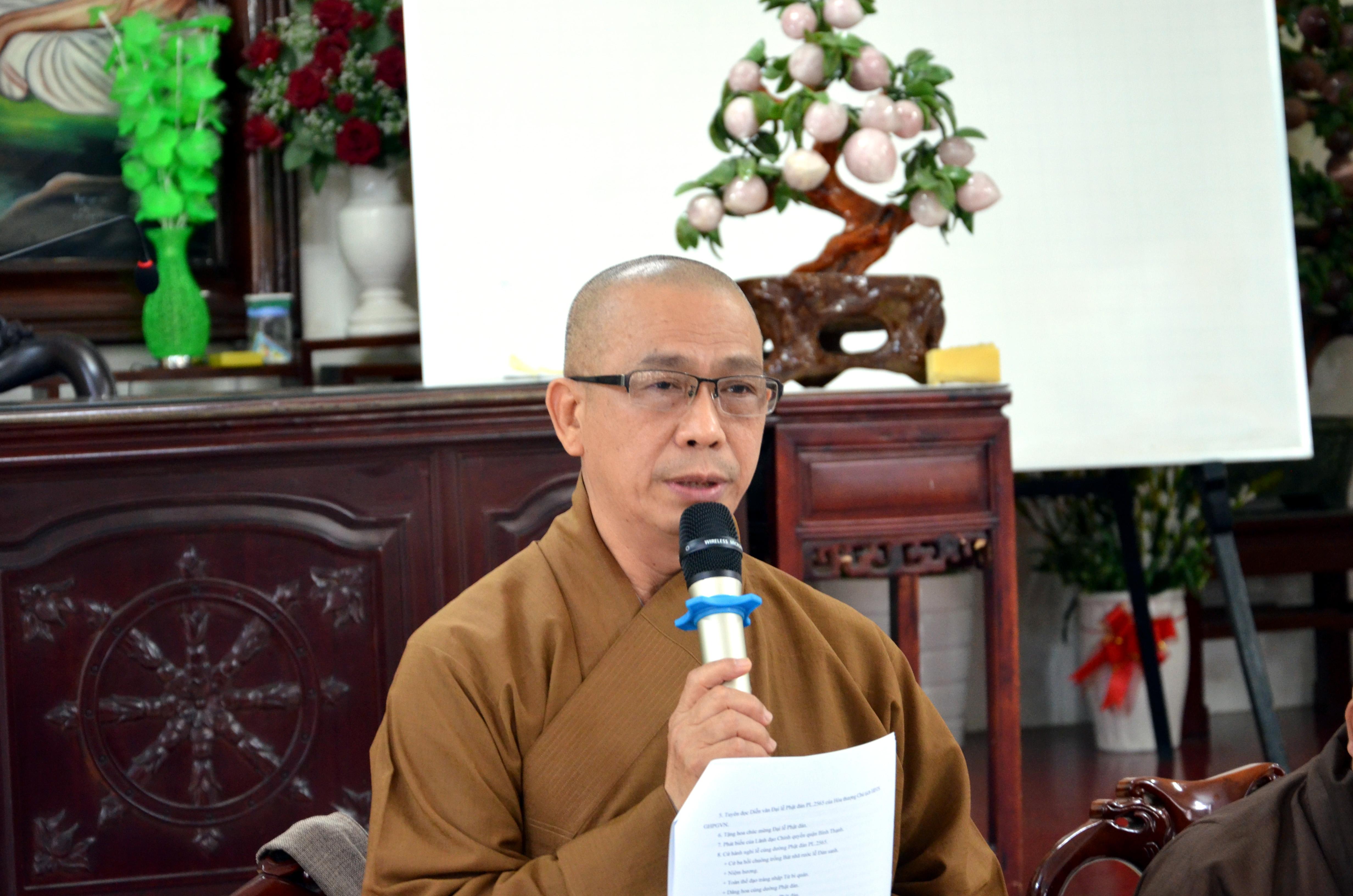 Thượng tọa Thích Tâm Chơn triển khai các công tác Phật sự