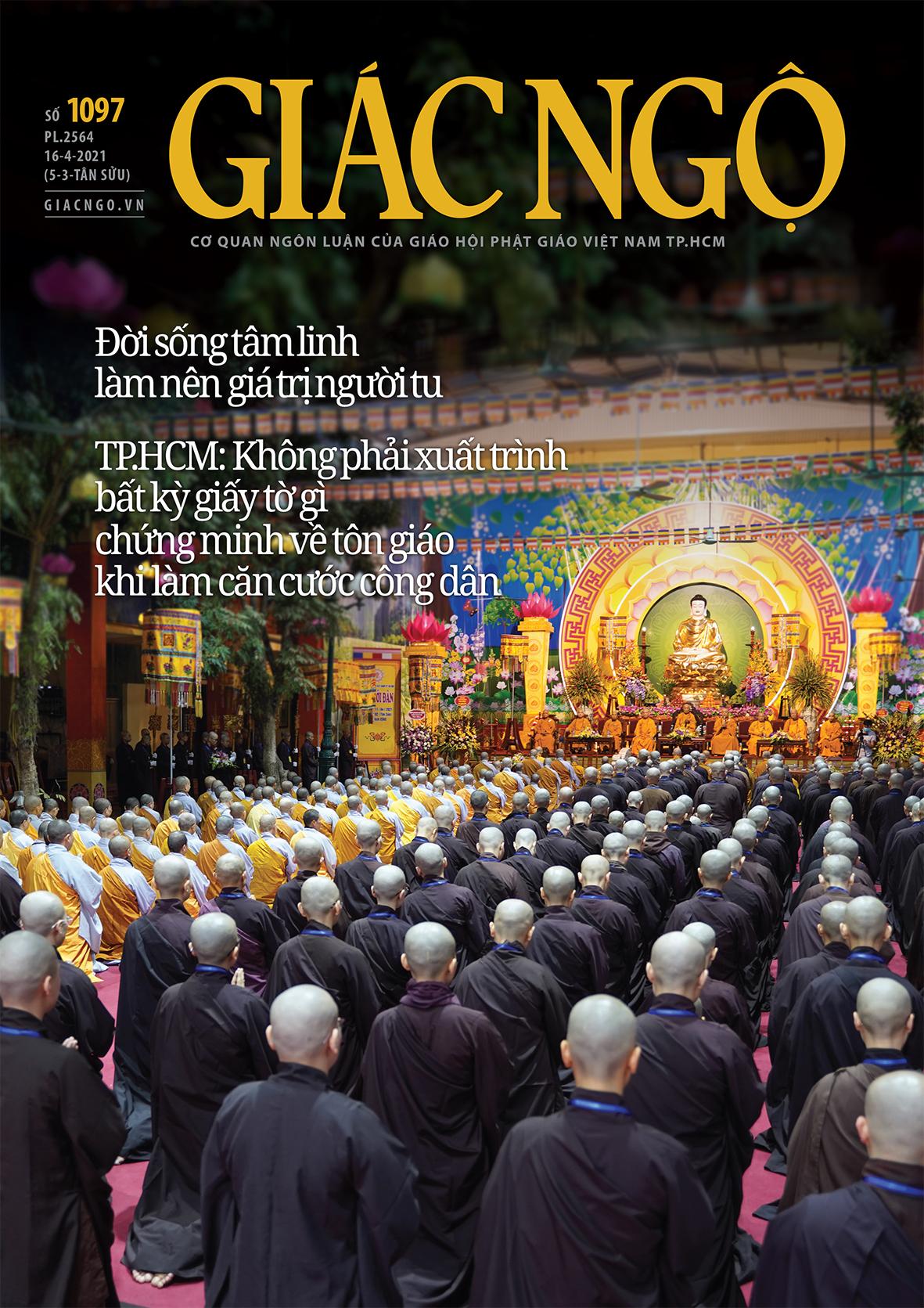 Bìa báo Giác Ngộ số 1097 Bìa báo Giác Ngộ số 1097