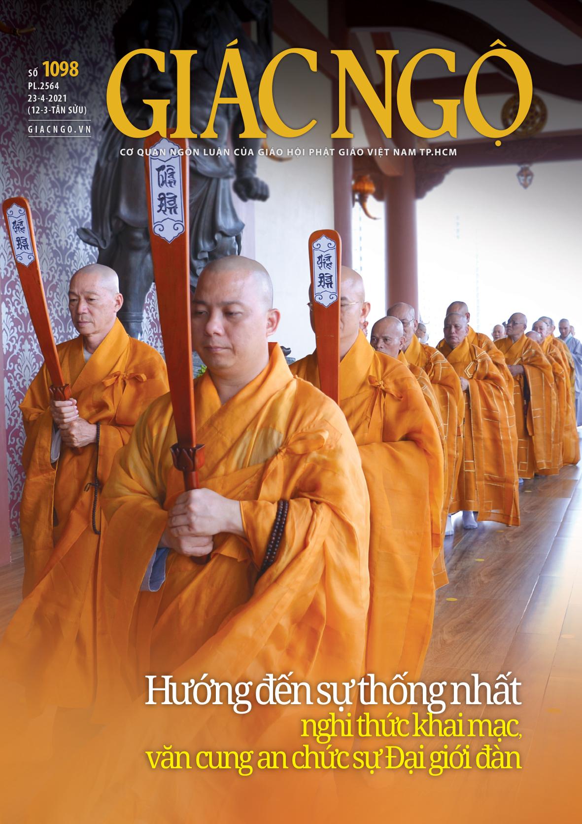 Bìa báo Giác Ngộ số 1098