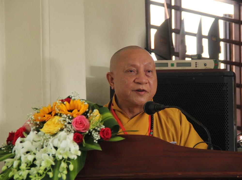 Hòa thượng Thích Gia Quang phát biểu khai mạc