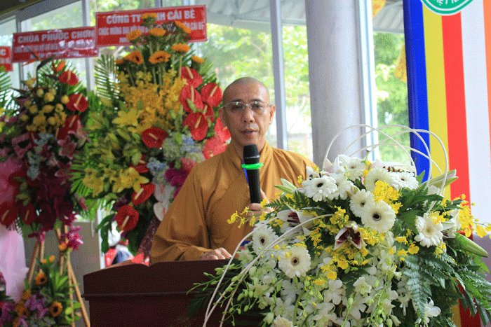 Thượng tọa Thích Thiện Lưu phát biểu khai mạc Thượng tọa Thích Thiện Lưu phát biểu khai mạc
