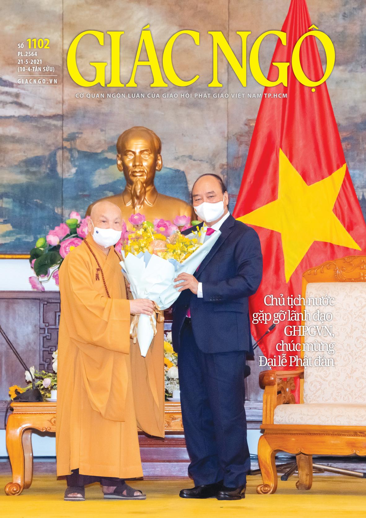 Bìa báo Giác Ngộ số 1102 - Ảnh: Đăng Huy, Mỹ thuật: Tống Viết Diễn