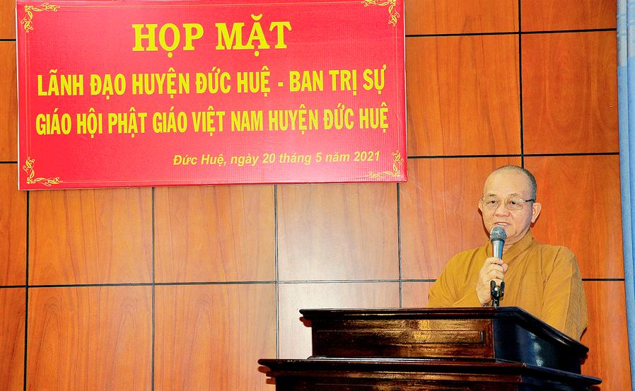 Hòa thượng Thích Minh Thiện phát biểu chỉ đạo Hòa thượng Thích Minh Thiện phát biểu chỉ đạo