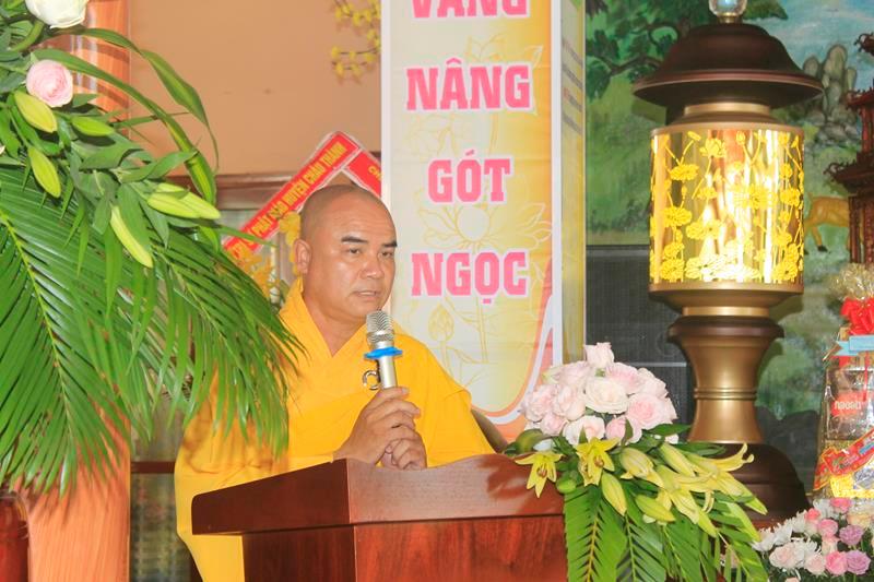 Thượng tọa Thích Tĩnh Triệt phát biểu Thượng tọa Thích Tĩnh Triệt phát biểu