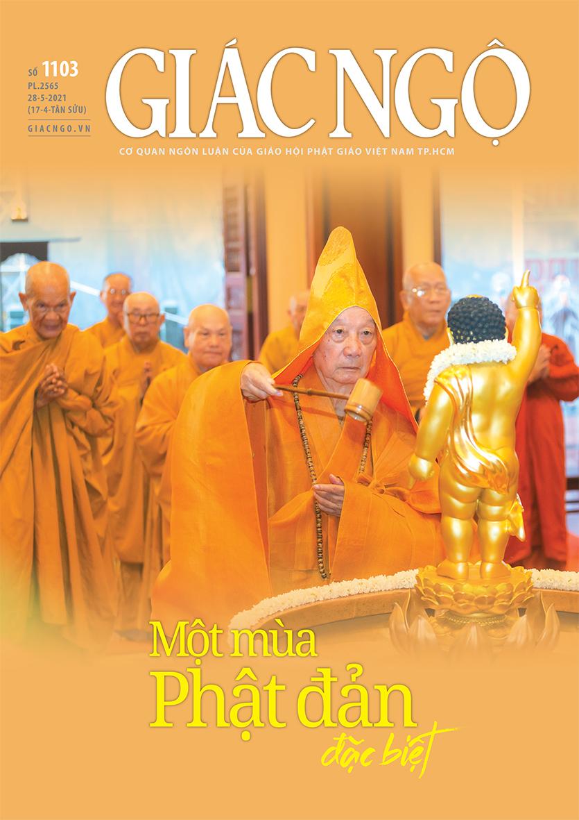 Bìa báo Giác Ngộ số 1103 - Mỹ thuật: Tống Viết Diễn