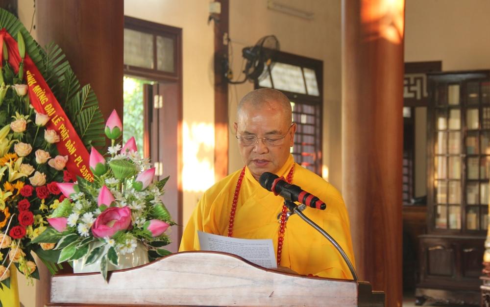 Hòa thượng Thích Huệ Phước đọc Diễn văn Đại lễ Phật đản Hòa thượng Thích Huệ Phước đọc Diễn văn Đại lễ Phật đản