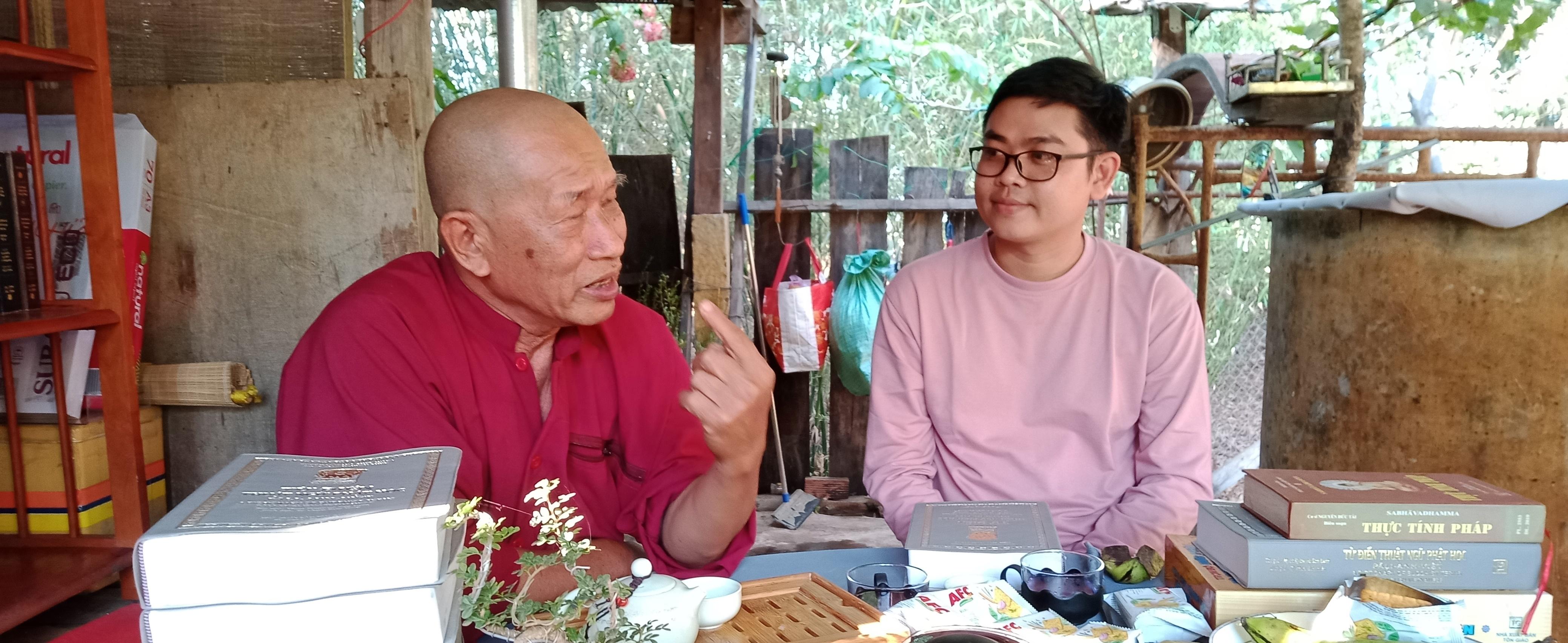 Sư Quán Không chia sẻ về việc học, việc tu - Ảnh: Liên Duyên Sư Quán Không chia sẻ về việc học, việc tu - Ảnh: Liên Duyên