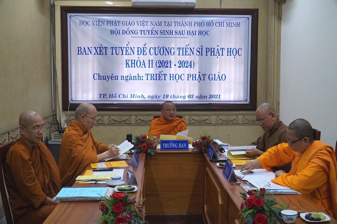 Hội đồng xét tuyển đề cương Triết học Phật giáo Hội đồng xét tuyển đề cương Triết học Phật giáo