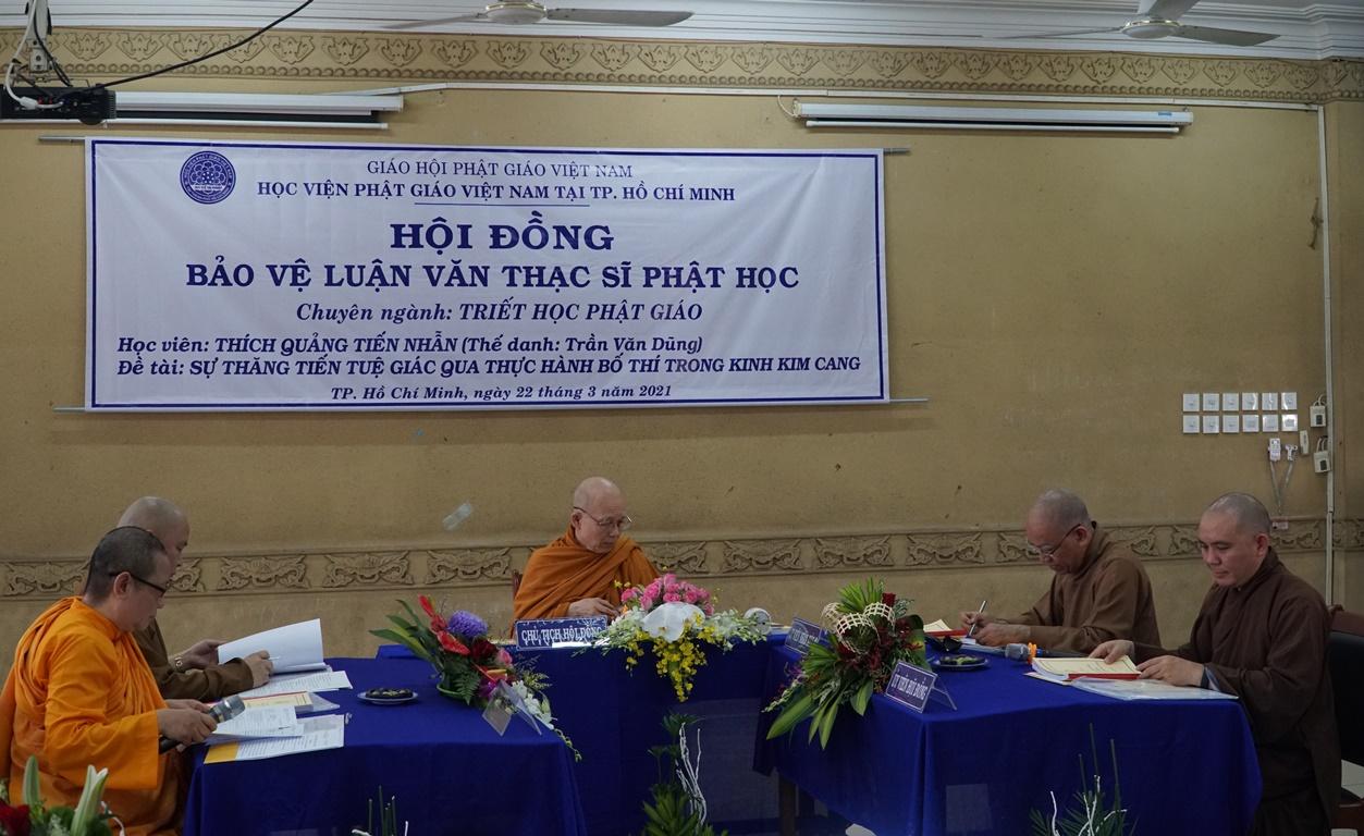 Hội đồng chấm luận văn thạc sĩ chuyên ngành Triết học Phật giáo Hội đồng chấm luận văn thạc sĩ chuyên ngành Triết học Phật giáo